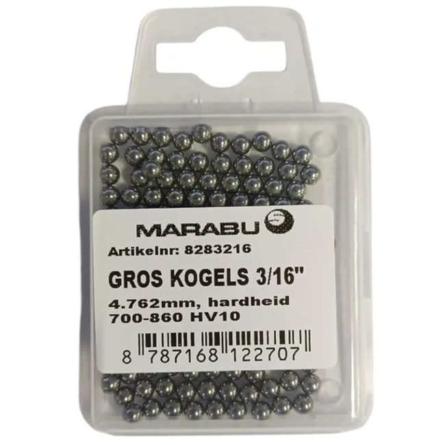 Marabu Kogellager kogels 3\16" - 144 stuks - 4,762 mm - 4,76 mm - diameter 4,762 mm