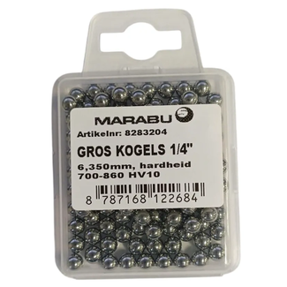 Marabu Kogellager kogels 1/4 inch 6,35 mm 144 stuks hoge hardheid