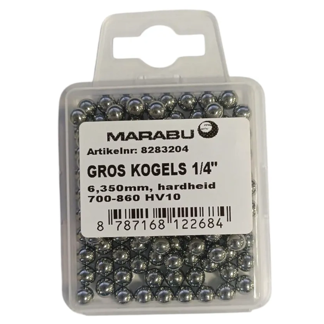 Marabu Kogellager kogels 1/4 inch 6,35 mm 144 stuks hoge hardheid