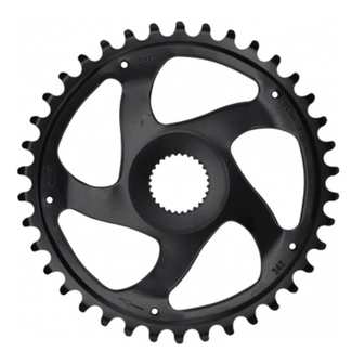 KMC Kettingblad 38T zwart - 50 mm kettinglijn en 11/128 inch voor passende e-bike aandrijving