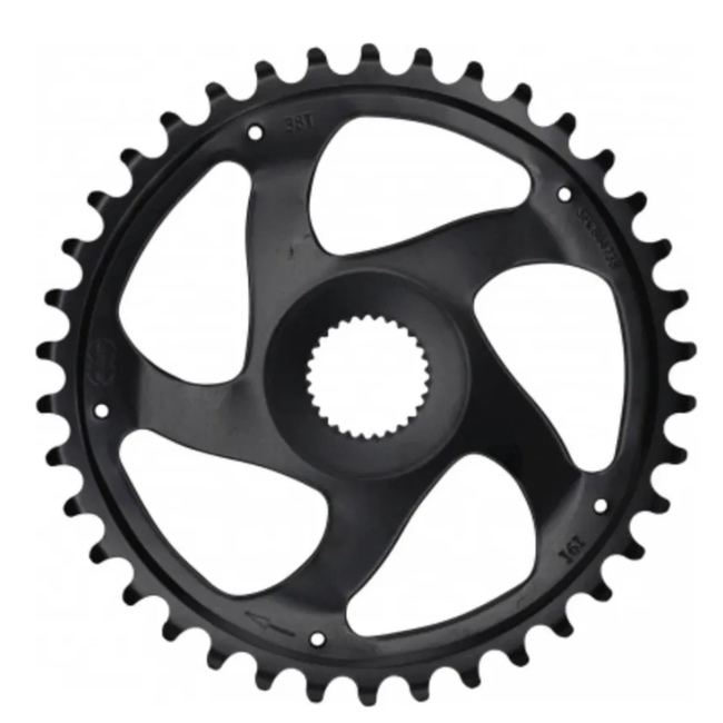 KMC Kettingblad 38T zwart - 50 mm kettinglijn en 11/128 inch voor passende e-bike aandrijving