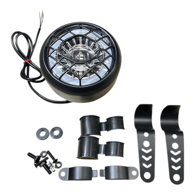 Falkx Koplamp fatbike 36/48 V 10 W - met dagrijverlichting en claxon voor elektrische fiets