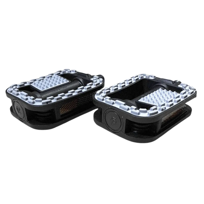 Falkx Fietspedalen 9/16 inch antislip met grijze profielrand voor dagelijks gebruik op de fiets