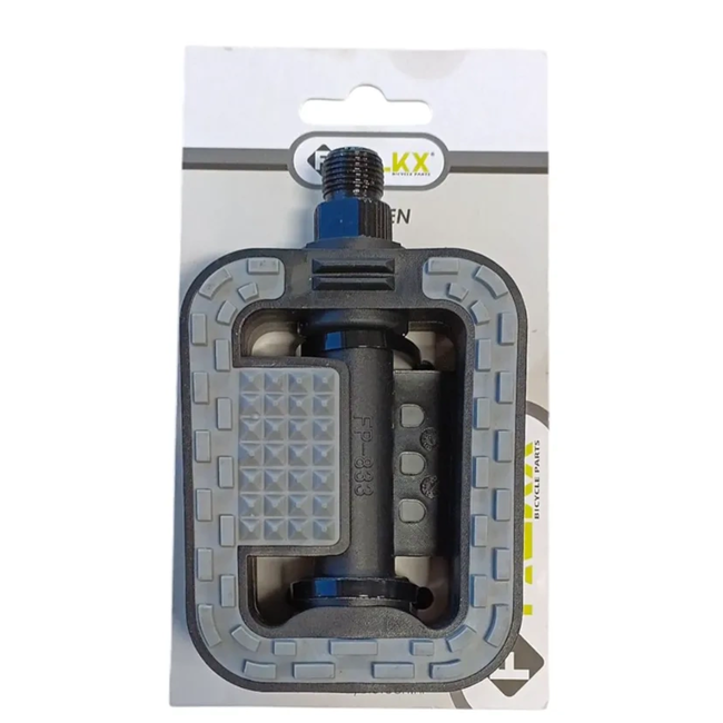 Falkx Fietspedalen 9/16 inch antislip met grijze profielrand voor dagelijks gebruik op de fiets
