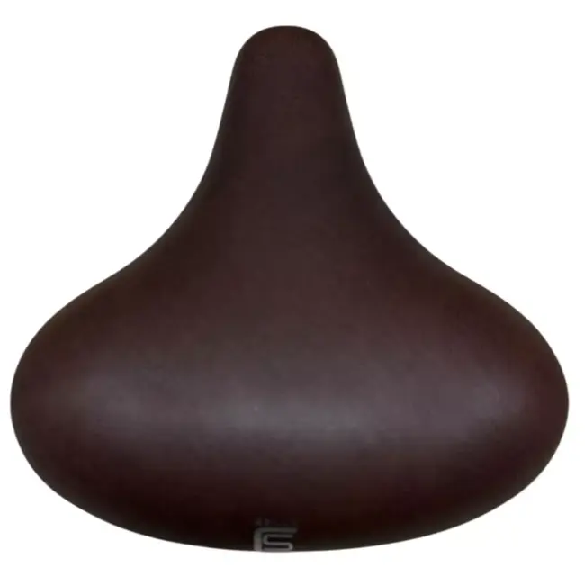 Selle Comfort Cityfiets zadel donkerbruin met foamvulling, inclusief strop