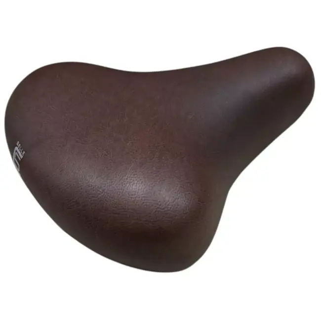 Selle Comfort Cityfiets zadel donkerbruin met foamvulling, inclusief strop