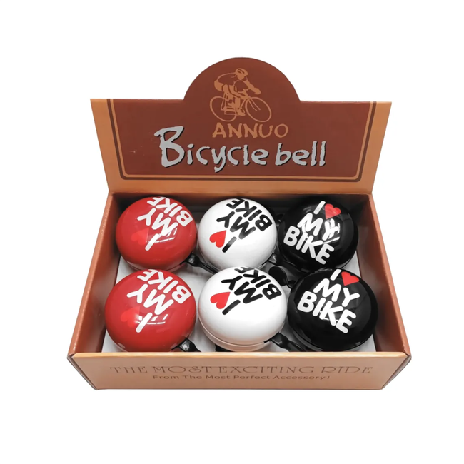 Falkx BH0901A Bel I love my bike 80 - 80 mm - zwart