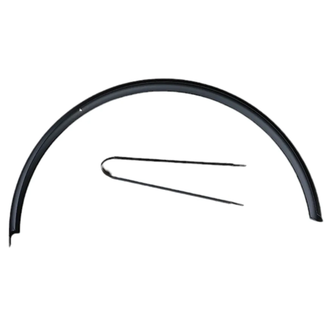 Falkx J1202A achterspatbord Rivel - staal - zwart