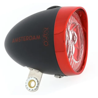 Ikzilight Led-koplamp zwart rood voor fiets, Schijn een Lichie op Mij van IkziLight voor voorverlichting