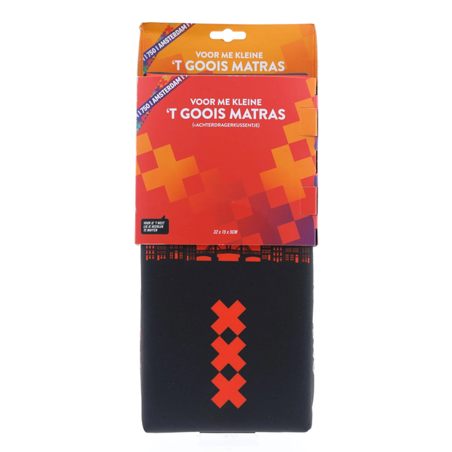 Falkx Bagagedragerkussen Amsterdam 750 zwart rood voor kinderen vanaf 6 jaar tot maximaal 22 kg