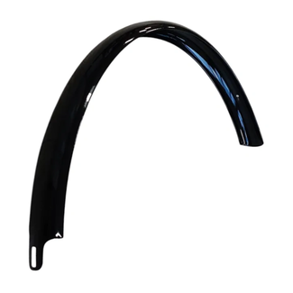 Kalloy Spatbord 28 inch glanzend zwart - gebogen uitvoering met bevestigingspunten voor fiets