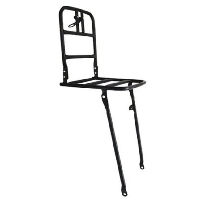 Kalloy Voordrager 24 inch zwart aluminium 30 x 30 cm met balhoofdbevestiging voor extra bagageruimte op de fiets