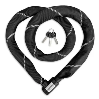 Lynx FA2102D Kettingslot 8x180cm - staal - 180 cm - voor fietsgebruik - voor dagelijks fietsgebruik