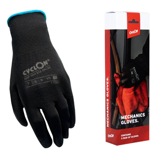 CyclOn Werkhandschoenen maat M.11 zwart blauw set 3 paar