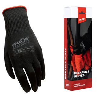 CyclOn Werkhandschoenen maat M.8 zwart rood set van 3 paar