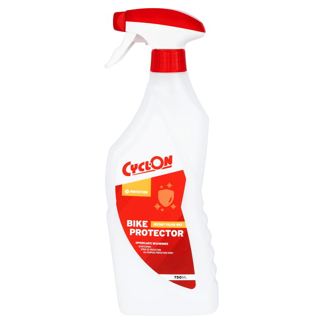 CyclOn Beschermspray fiets 750 ml met instant polish wax voor poetsen en beschermen van oppervlakken