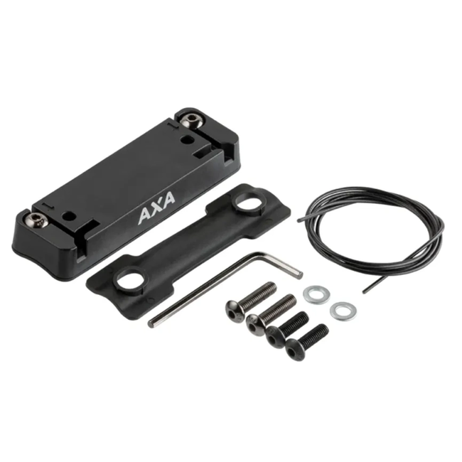 AXA Axa Fix bevestigingsset zwart/zilver voor fietsframe
