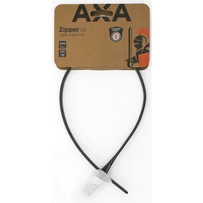 AXA Fietsslot zwart met cijfercode - model Zipper voor gebruik als beveiliging van de fiets