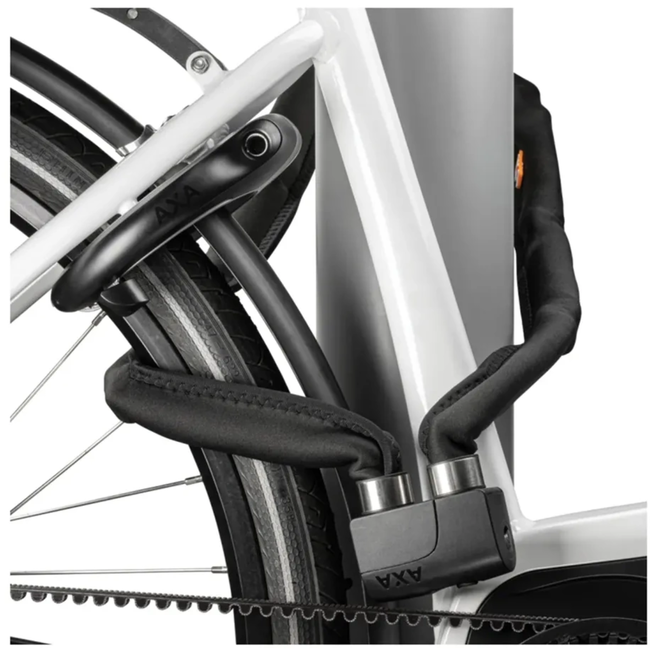 AXA BC1404A Foldable 8-130 zwart - 150 cm - 8 mm - zwart - lengte 120-150cm