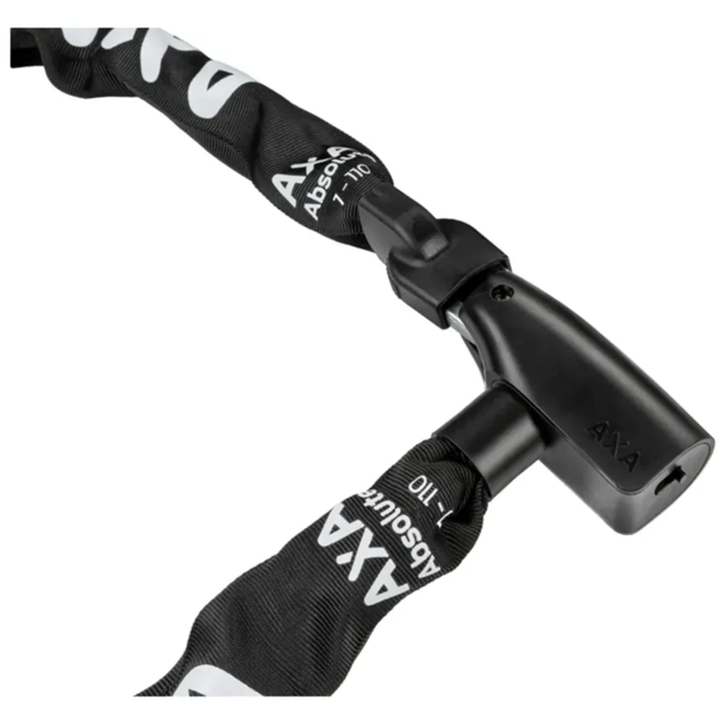 AXA Kettingslot 150 cm zwart - Absolute 7-150 met 7 mm schakels en beveiligingsniveau 9 voor fiets