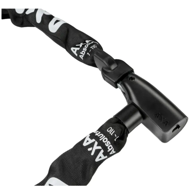 AXA Kettingslot 150 cm zwart - 7 mm schakels met beveiligingsniveau 9 voor fietsbeveiliging