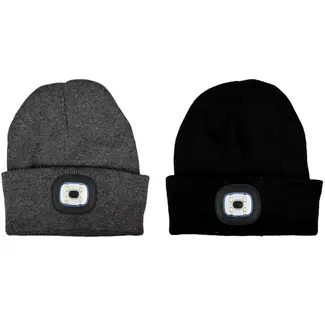 Benson Warme muts met LED-verlichting - Veiligheid en stijl - Mix kleur