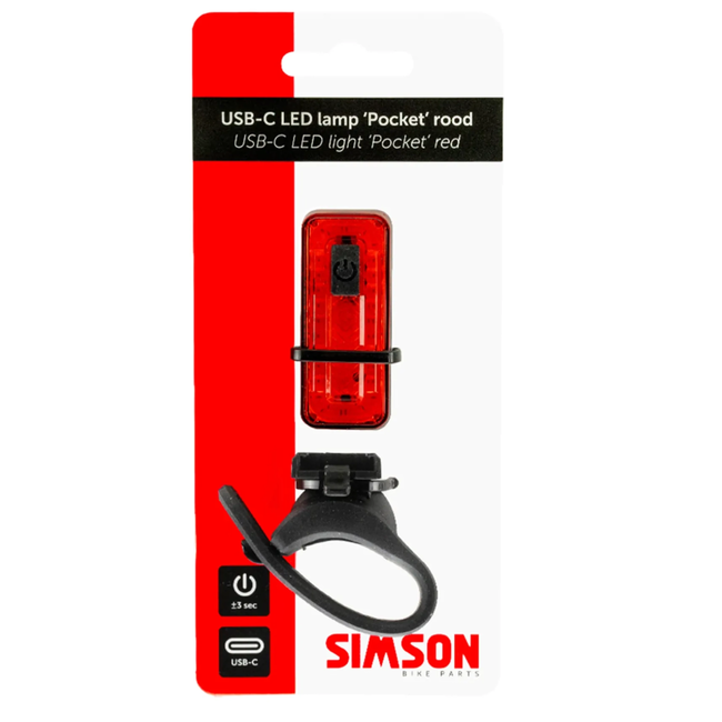 Simson RC0404A USB-CLED 'Pocket' rood