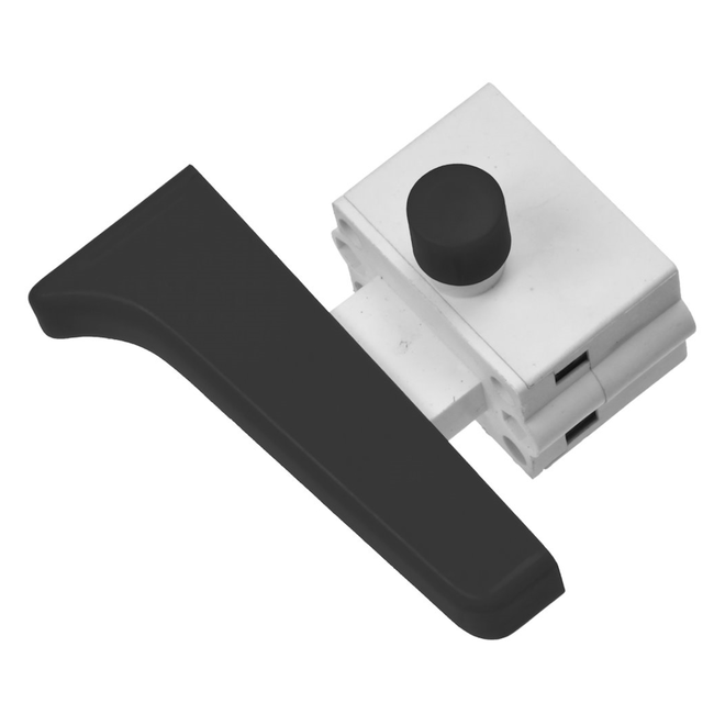 GEKO Schakelaar voor slijpmachine - Vergrendelbaar - 60 mm - Zwart