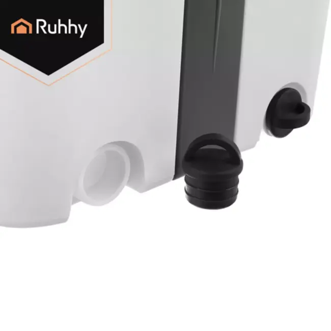 Ruhhy Platte vloerwisser met dubbele kamer, 11 L emmer en 3 wasbare hoezen