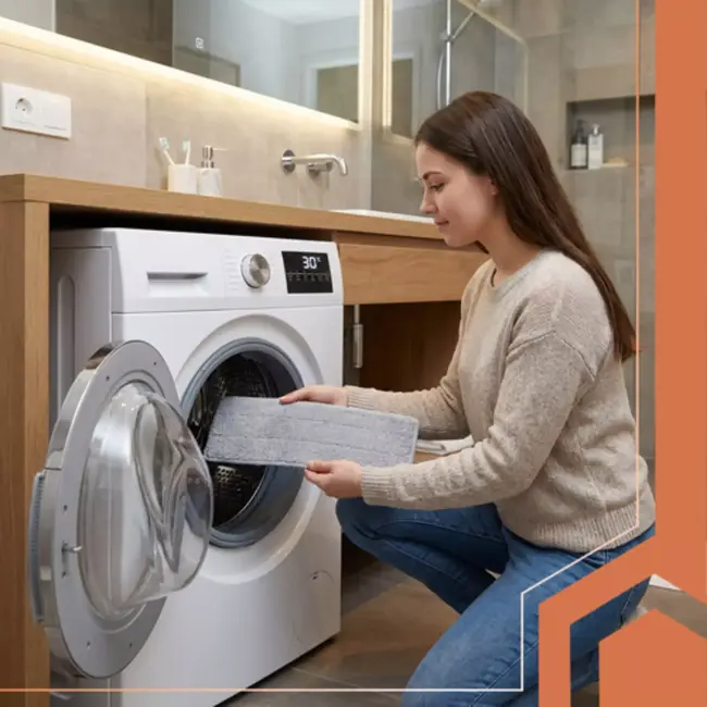 Ruhhy Platte vloerwisser met dubbele kamer, 11 L emmer en 3 wasbare hoezen