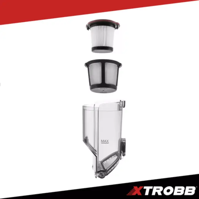 Xtrobb Draadloze handstofzuiger met sterke zuigkracht voor auto en interieur