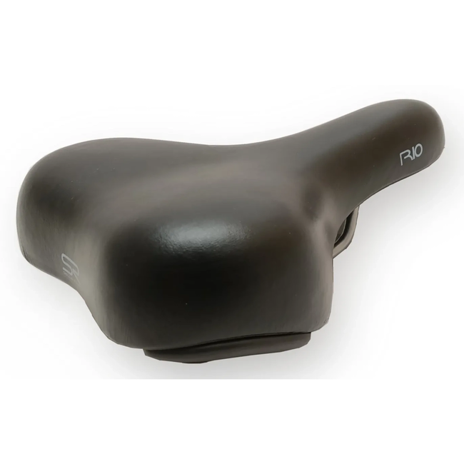 Selle Royal Zwart city fietszadel Rio zonder strop met smart foam hart voor comfortabele stadsfiets