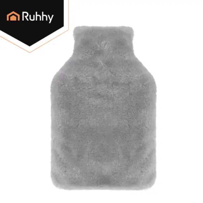 Ruhhy Warmwaterkruik met pluche hoes en grote inhoud voor langdurige warmte