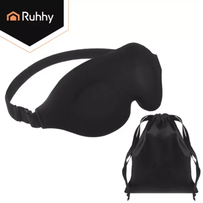 Ruhhy Comfortabel slaapmasker met memory foam voor ongestoorde nachtrust