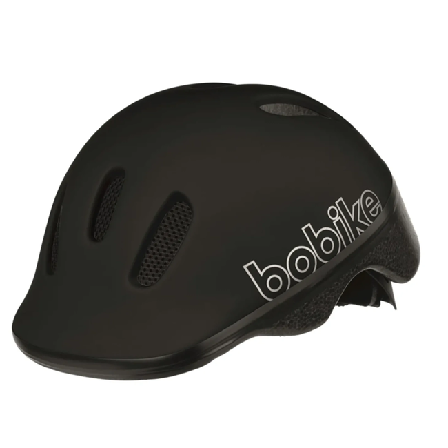 Bobike Fietshelm kind XXS 44-48 cm zwart met Easy-Lock, insectennet en reflecterende stickers