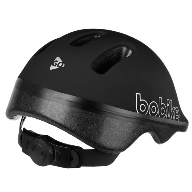 Bobike Fietshelm kind XXS 44-48 cm zwart met Easy-Lock, insectennet en reflecterende stickers