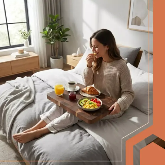 Ruhhy Massieve acaciahouten snij- en serveerplank met sapgeul en handgrepen