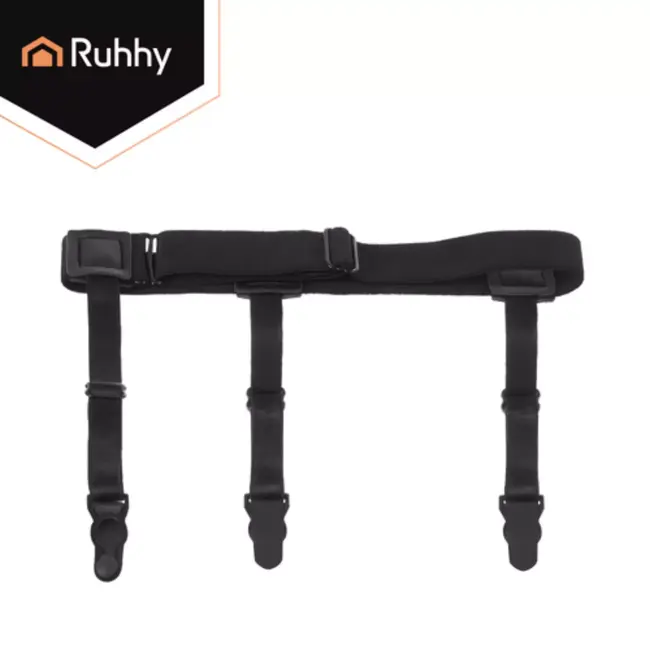 Ruhhy Onzichtbare shirt bretels zwart met verstelbare banden