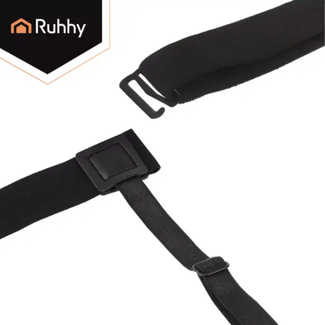 Ruhhy Onzichtbare shirt bretels zwart met verstelbare banden