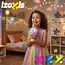 Izoxis Draadloze witte karaoke microfoon voor kinderen met speaker en verlichting