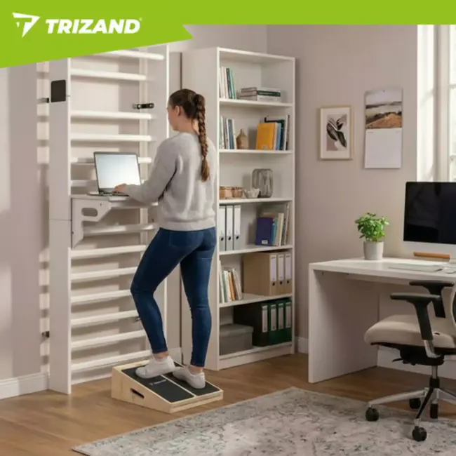 Trizand Verstelbaar kuit stretchbord met 5 standen voor stretching en training