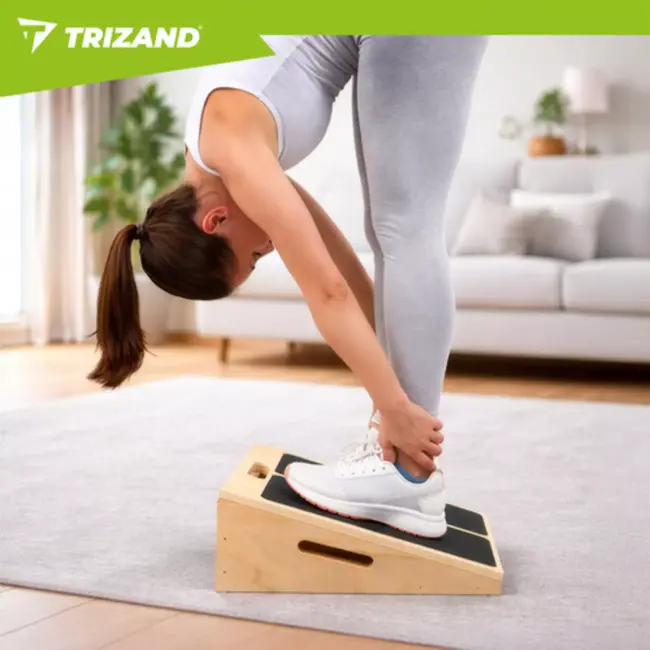 Trizand Verstelbaar kuit stretchbord met 5 standen voor stretching en training