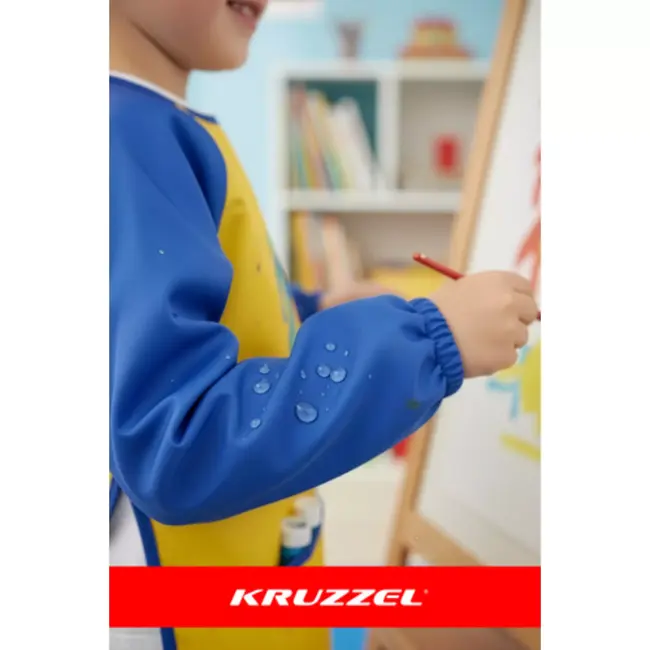 Kruzzel Kinder schort maat S met mouwen en zakken voor knutselen en schilderen