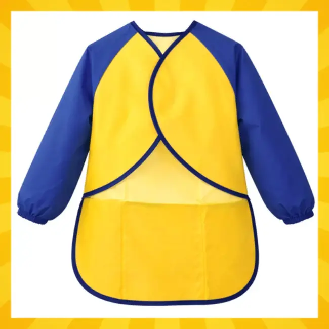 Kruzzel Kinder schort maat S met mouwen en zakken voor knutselen en schilderen