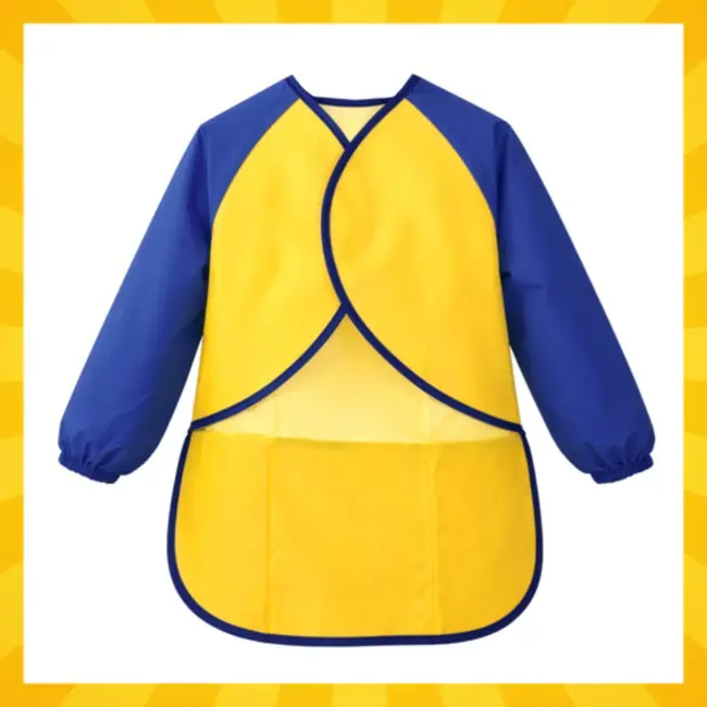 Kruzzel Kinder schort maat M met mouwen en zakken voor knutselen en schilderen