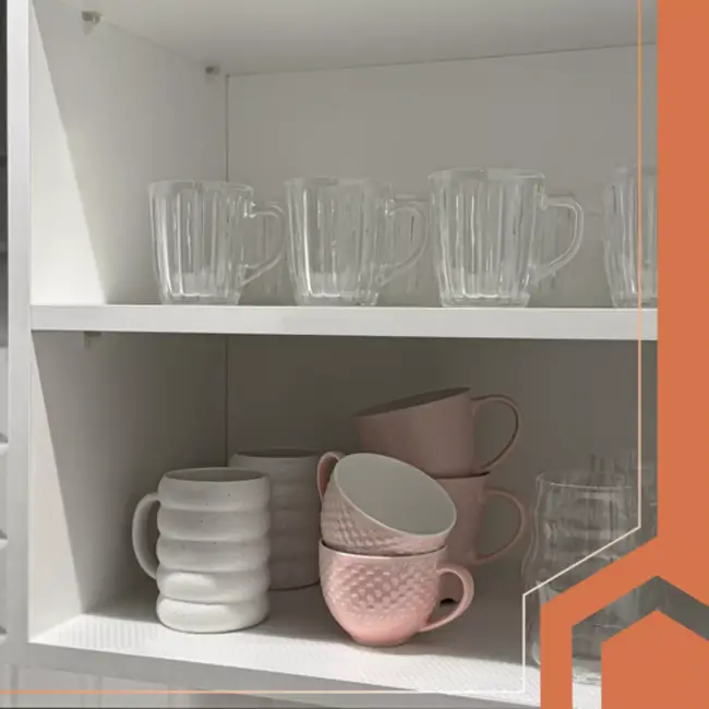 Ruhhy Antislip mat voor lades en kasten 500 x 50 cm wit