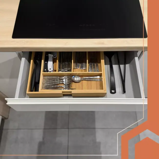 Ruhhy Antislip mat voor lades en kasten 500 x 50 cm grijs