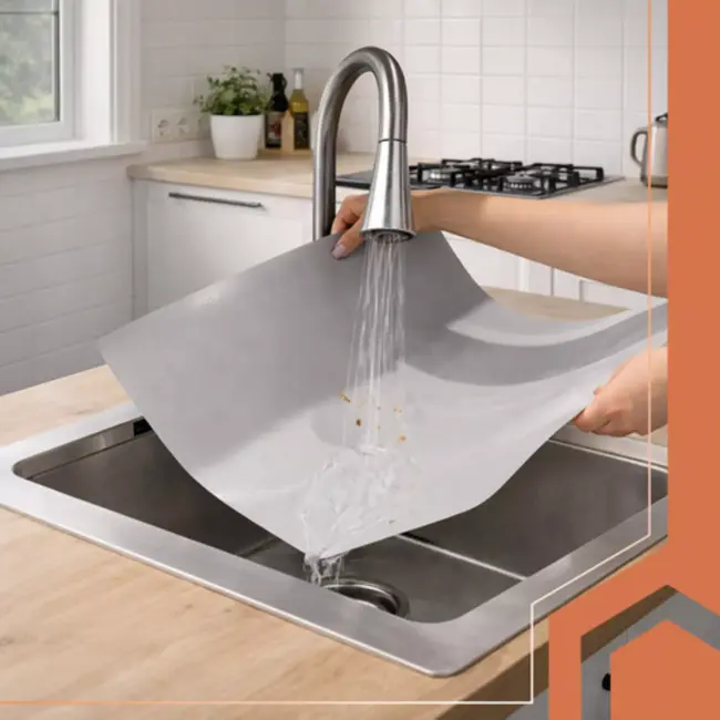 Ruhhy Antislip mat voor lades en kasten 500 x 50 cm grijs