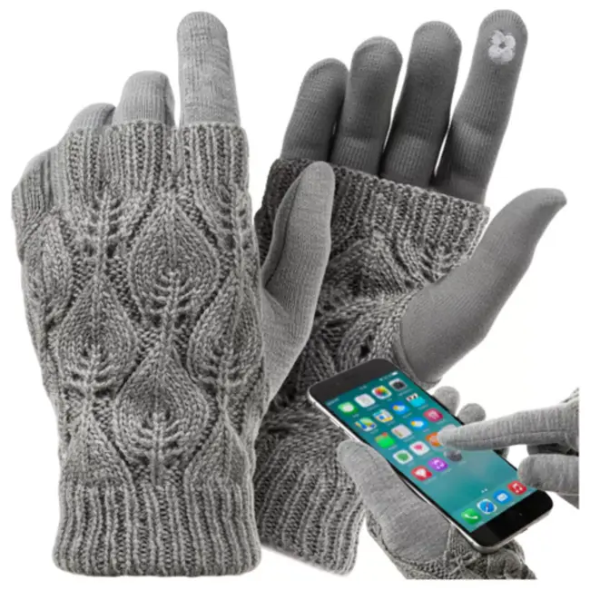 Trizand Warme handschoenen met touchscreen functie en afneembare warmers