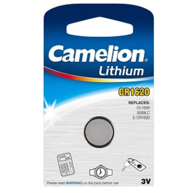 Camelion CR1620 knoopcel batterij 3 V lithium per stuk voor kleine elektronica